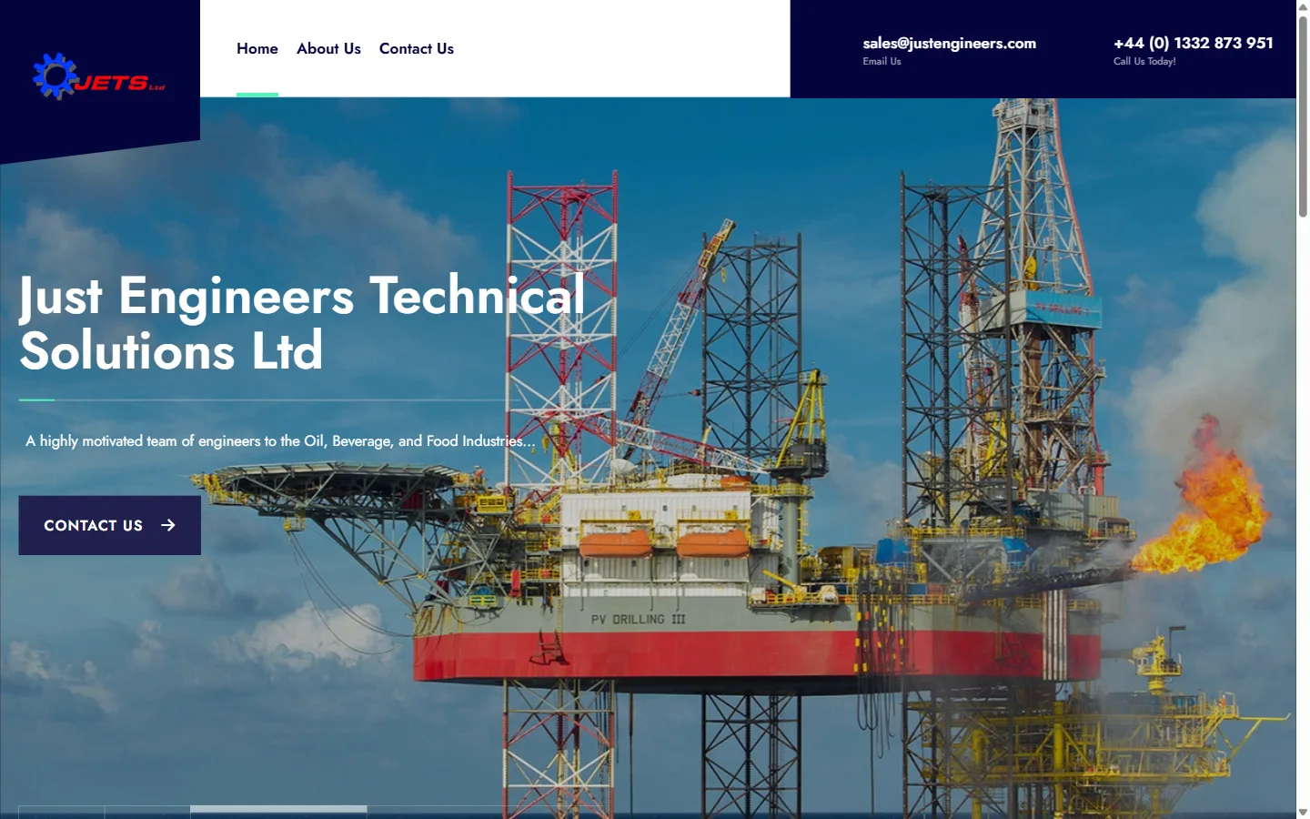J.E.T.S Ltd website by Vimana Digital