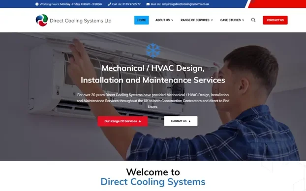 Direct Cooling Systems - HVAC Services Website