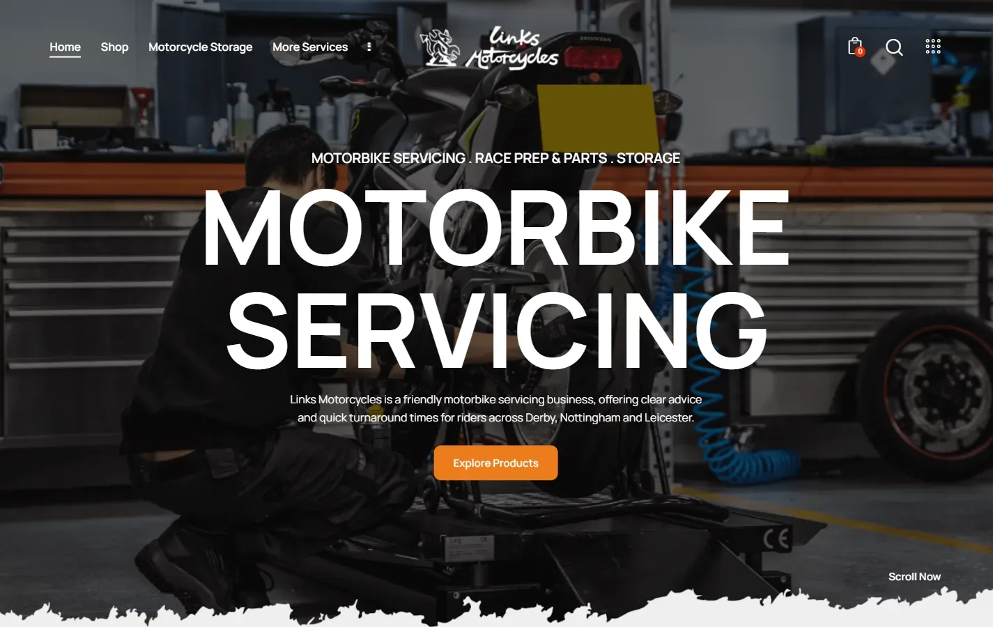Links Motorcycles website by Vimana Digital