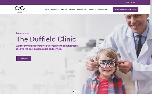 Duffield Clinic Optician Website