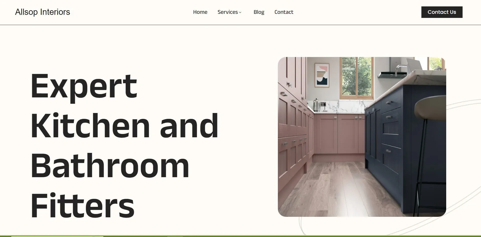 Kitchen and Bathroom Fitters Web Design by Vimana Digital