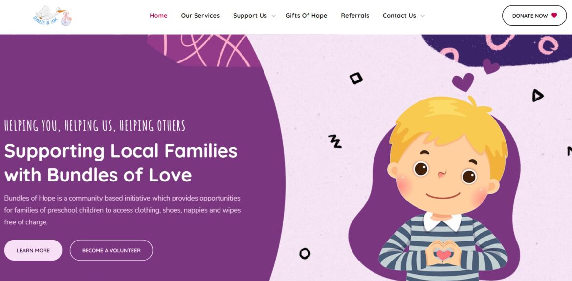 Charity Website by Vimana Digital