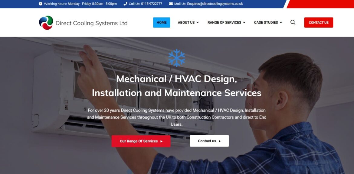 HVAC Services Website by Vimana Digital