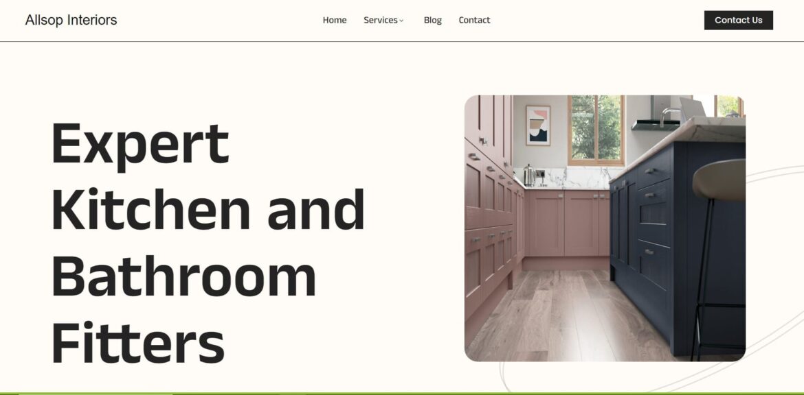 Kitchen and Bathroom Fitters Web Design by Vimana Digital