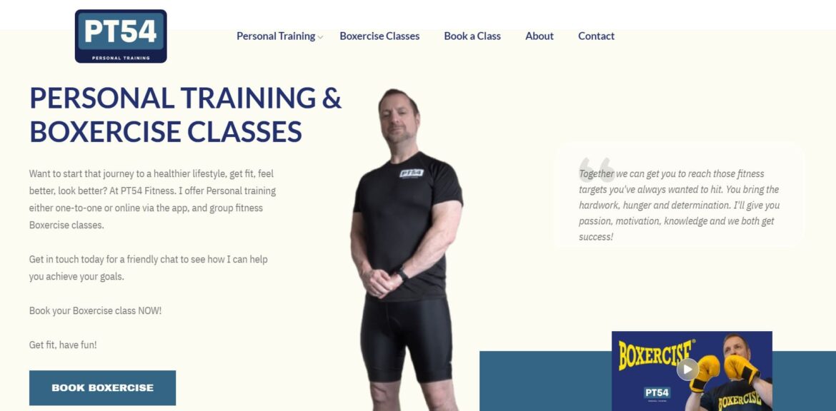 Personal Training Website by Vimana Digital