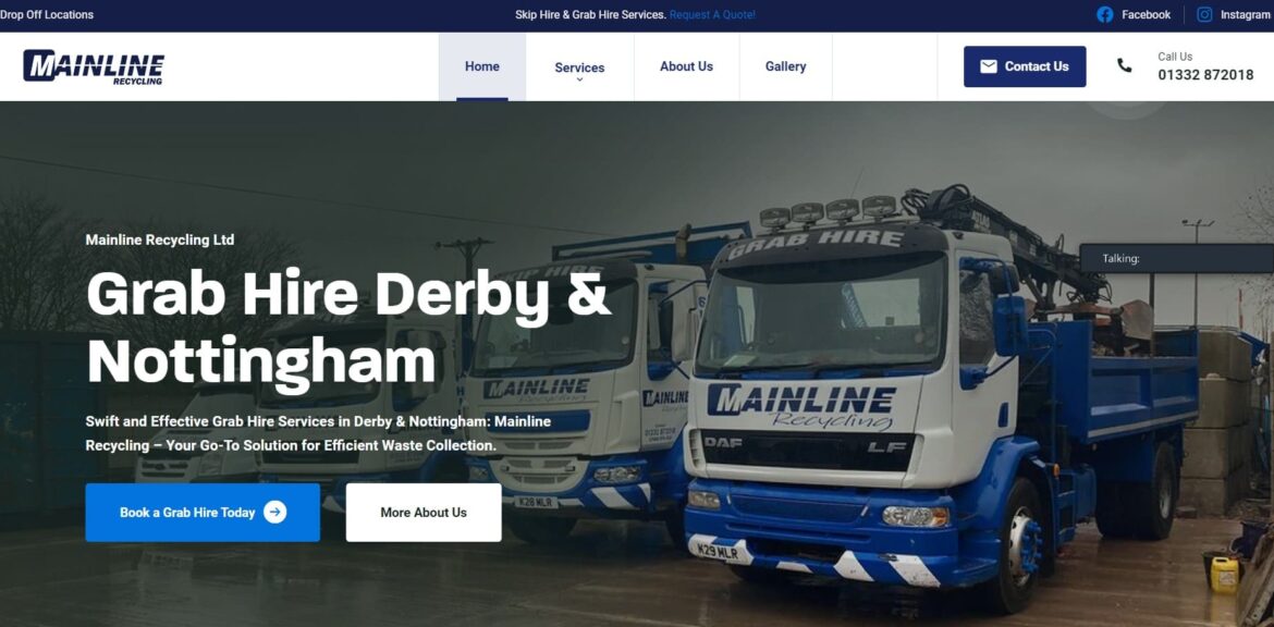 Mainline Waste Management Website by Vimana Digital
