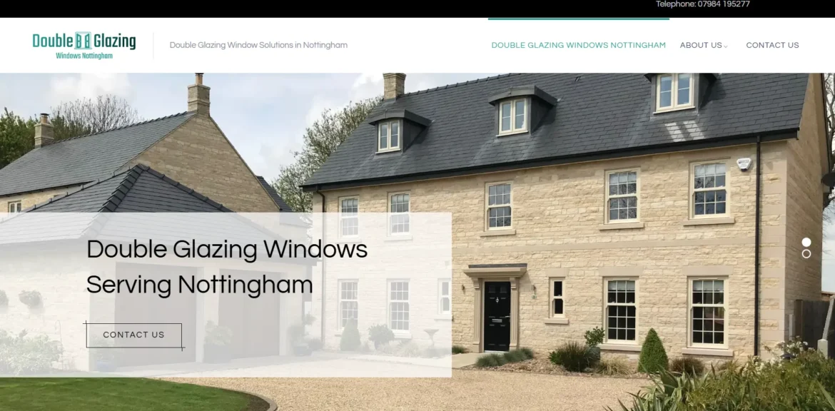 Double Glazing Windows Nottingham Website by Vimana Digital