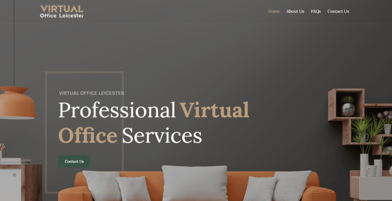 Virtual Office Leicester Website by Vimana Digital