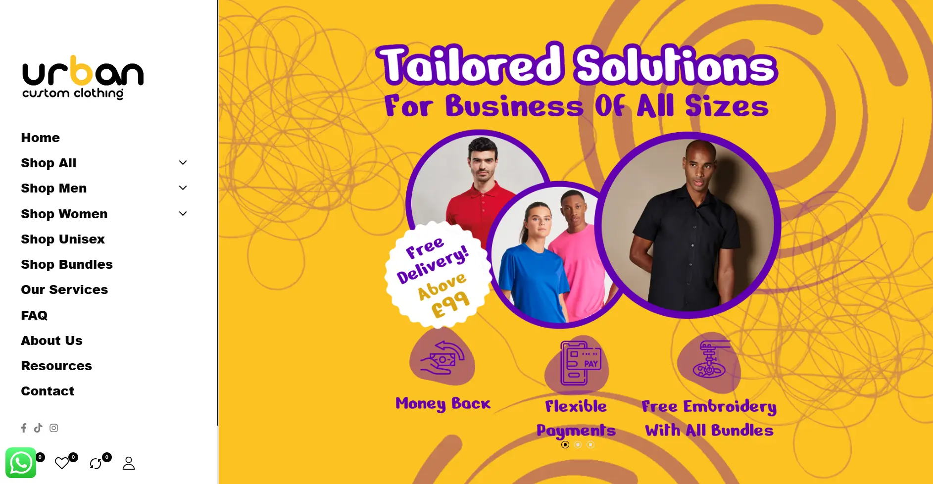 Custom Clothing Website