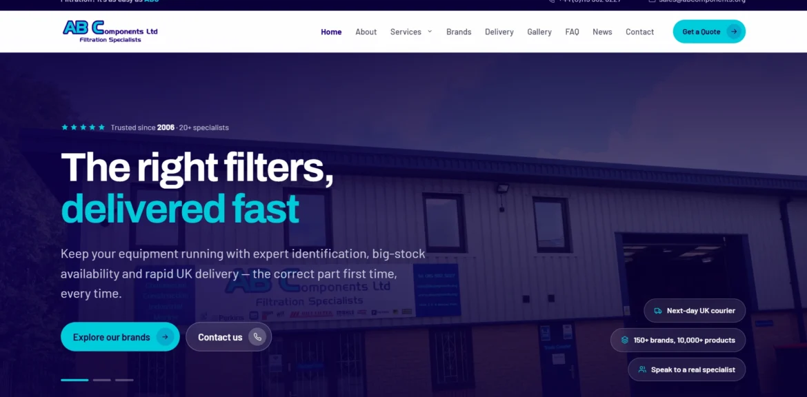 AB Components Main Homepage