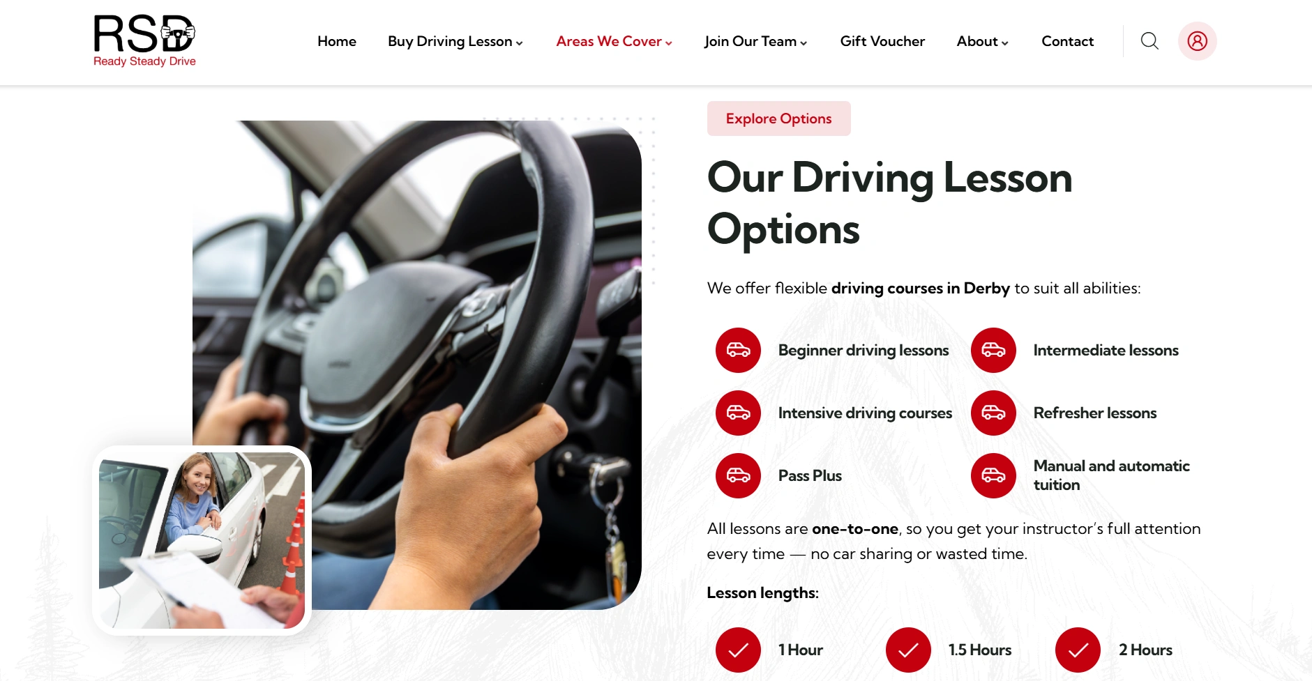 Ready Steady Drive manual and automatic lesson options