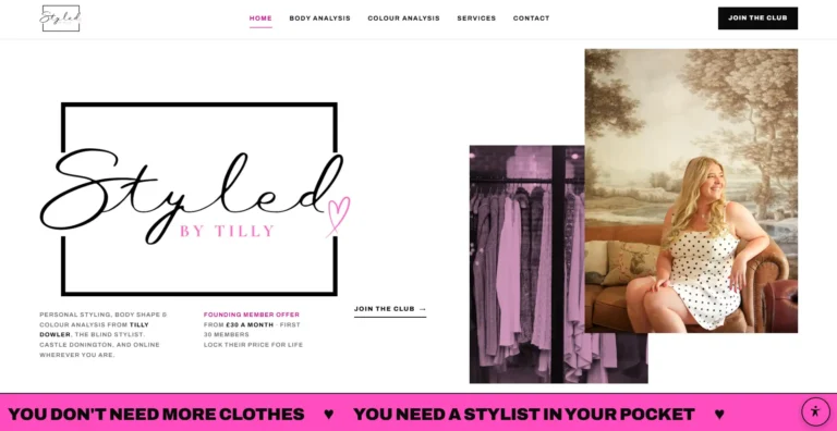 Styled By Tilly Website by Vimana Digital